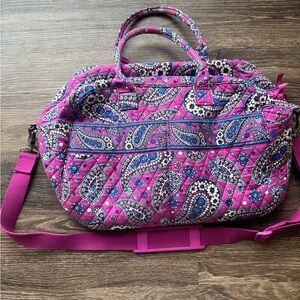 Vera Bradley Purple Paisley Women's Overnight Bag